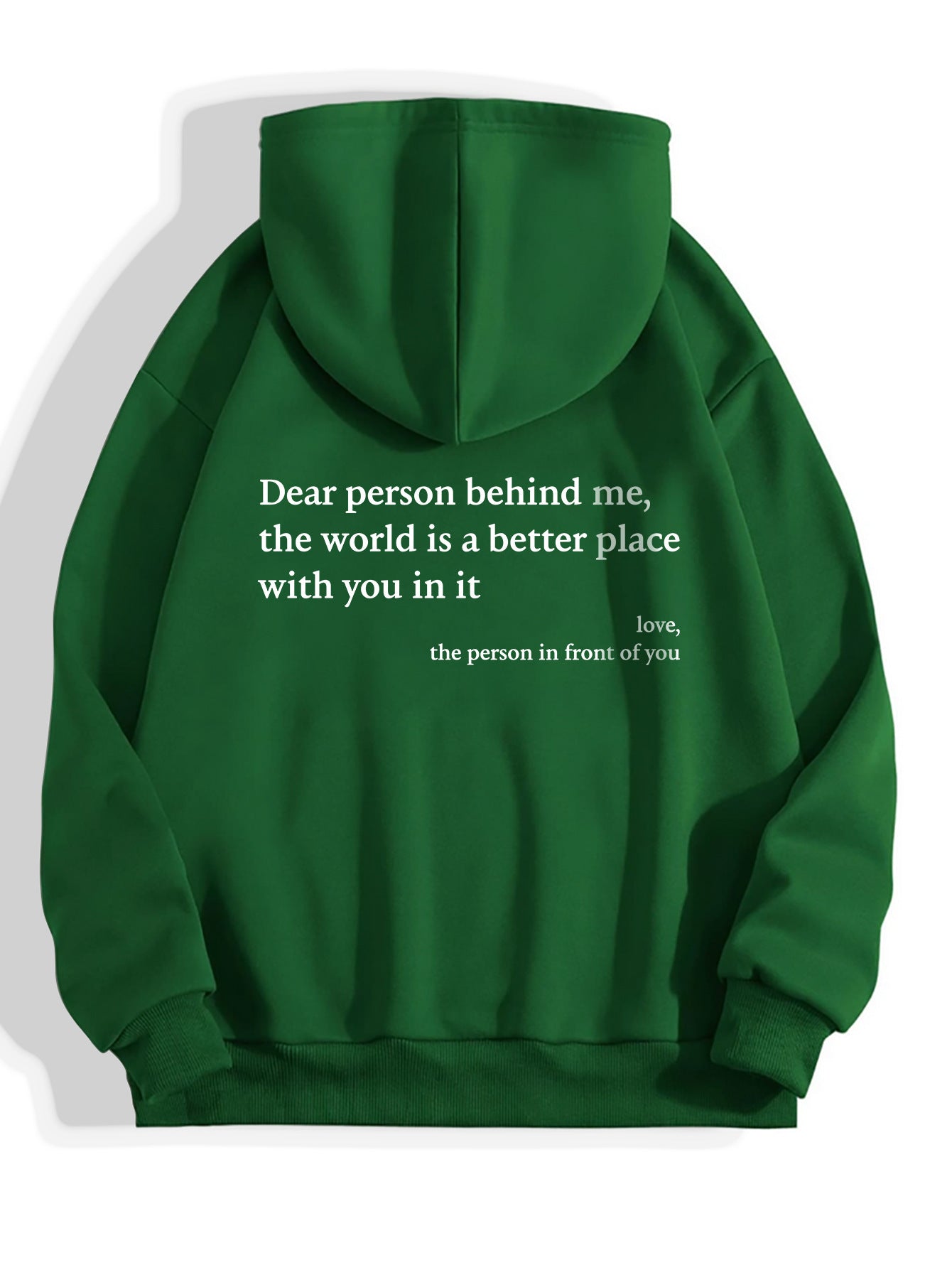 Women’s Plush Letter Printed Hoodie – Cozy, Trendy & Meaningful