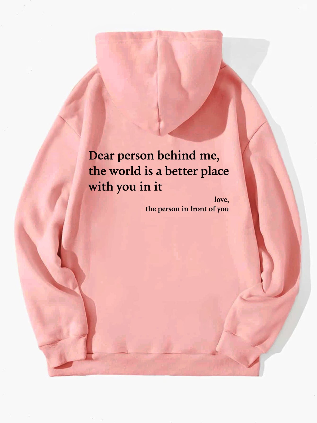 Women’s Plush Letter Printed Hoodie – Cozy, Trendy & Meaningful