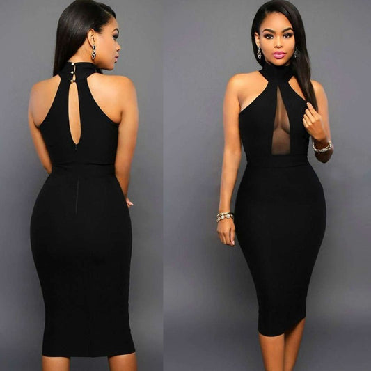 Sexy Sleeveless Party Dress – Elegant, Bold & Chic